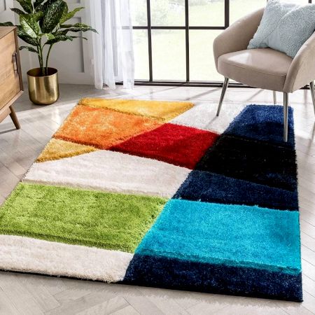Soft Multicolor Shaggy Hall Rug